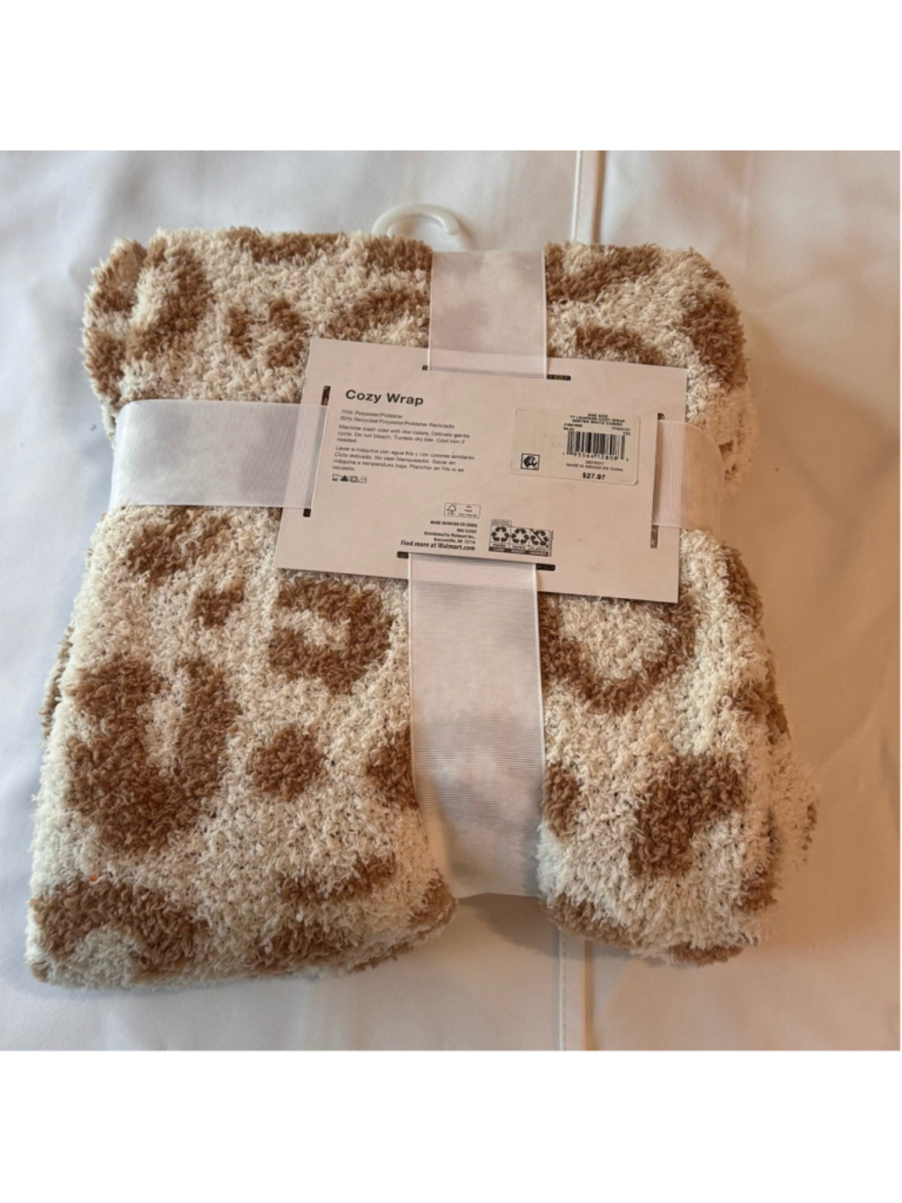 NWT Time And Tru Cozy Wrap Leopard Print Women - Picture 4 of 5